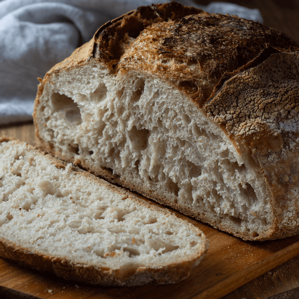 Αφράτο ψωμί με προζύμι