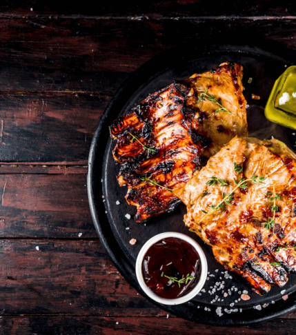 Χοιρινά παϊδάκια καραμελωμένα (spare ribs)