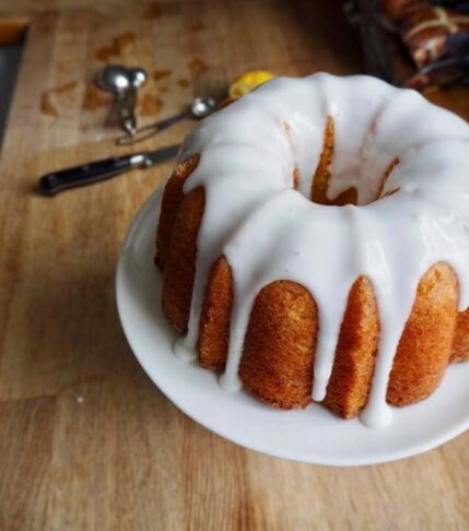 Cake λεμονιού με γλάσο