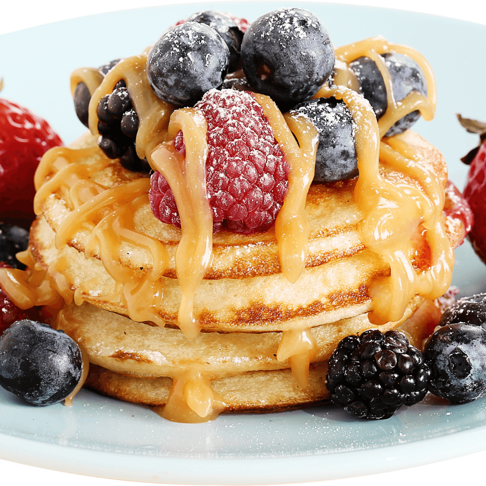 Pancakes με καραμέλα γάλακτος