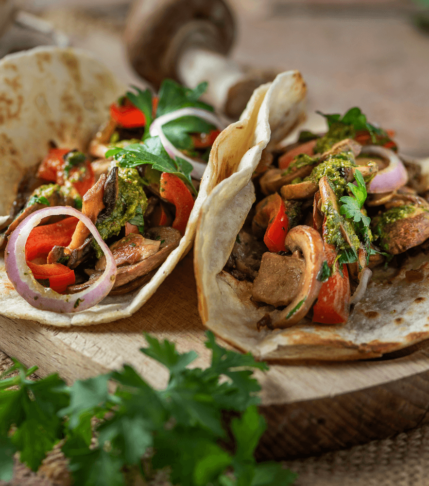 Vegan/ Νηστίσιμη Πίτα με γύρο μανιταριών