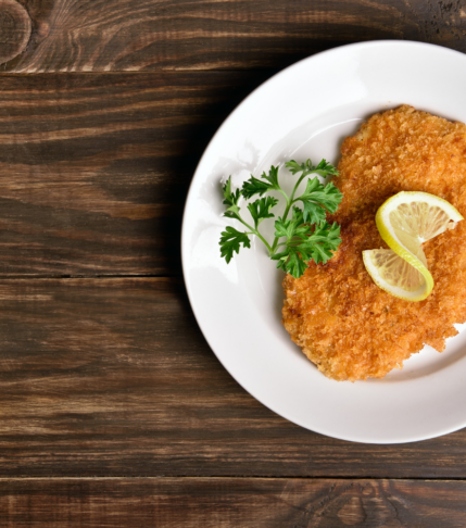 Τραγανό schnitzel κοτόπουλο