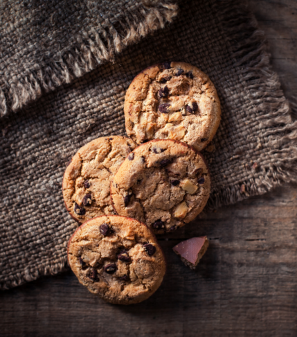 Νηστίσιμα cookies με σταγόνες σοκολάτας