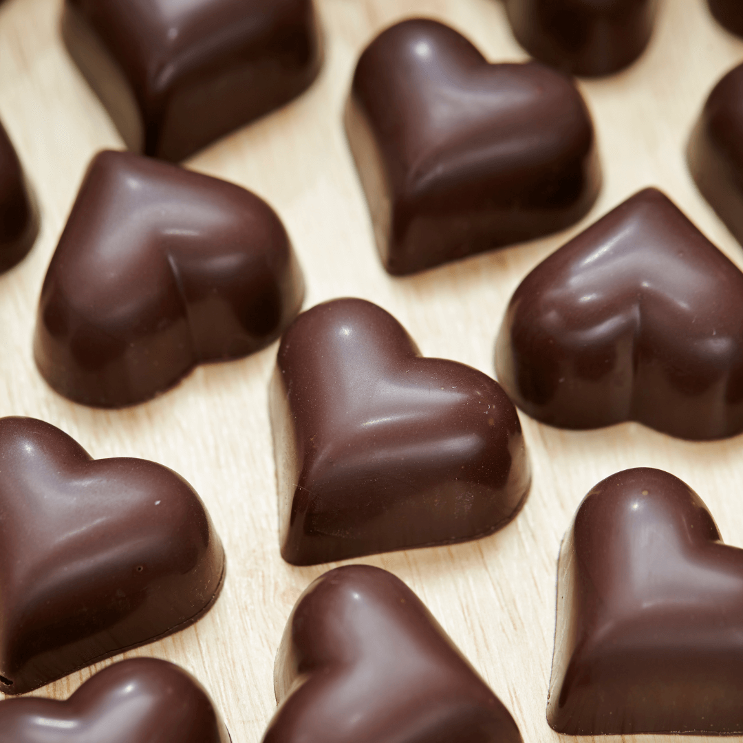 Σοκολατάκια καρδιές με 3 υλικά!